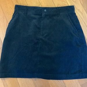 Black Corduroy Skirt Banana Republic